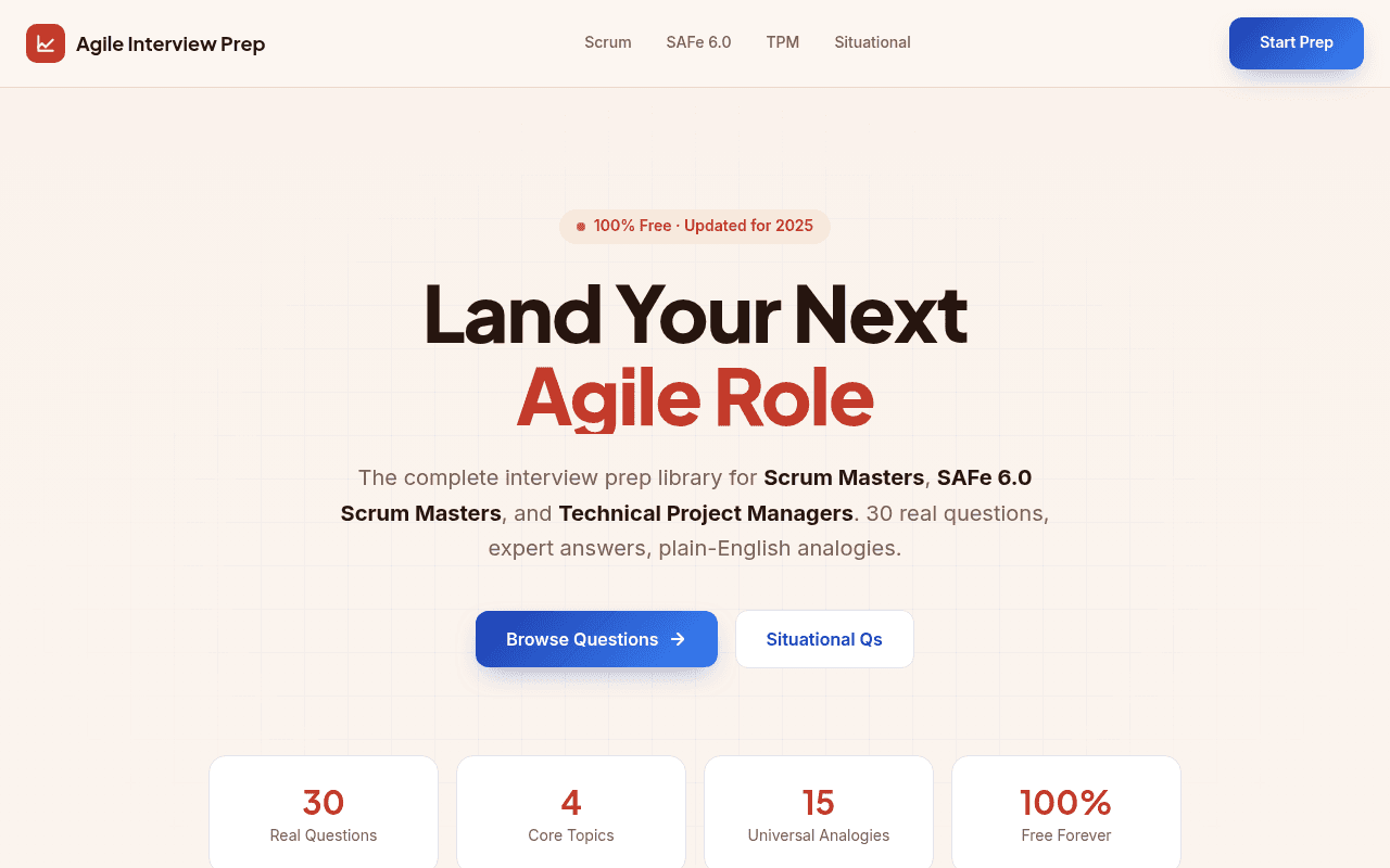 Agile Interview Prep