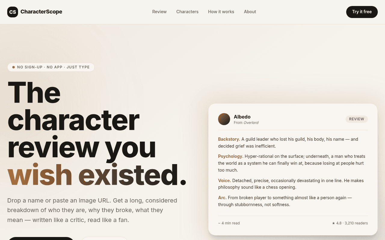 CharacterScope